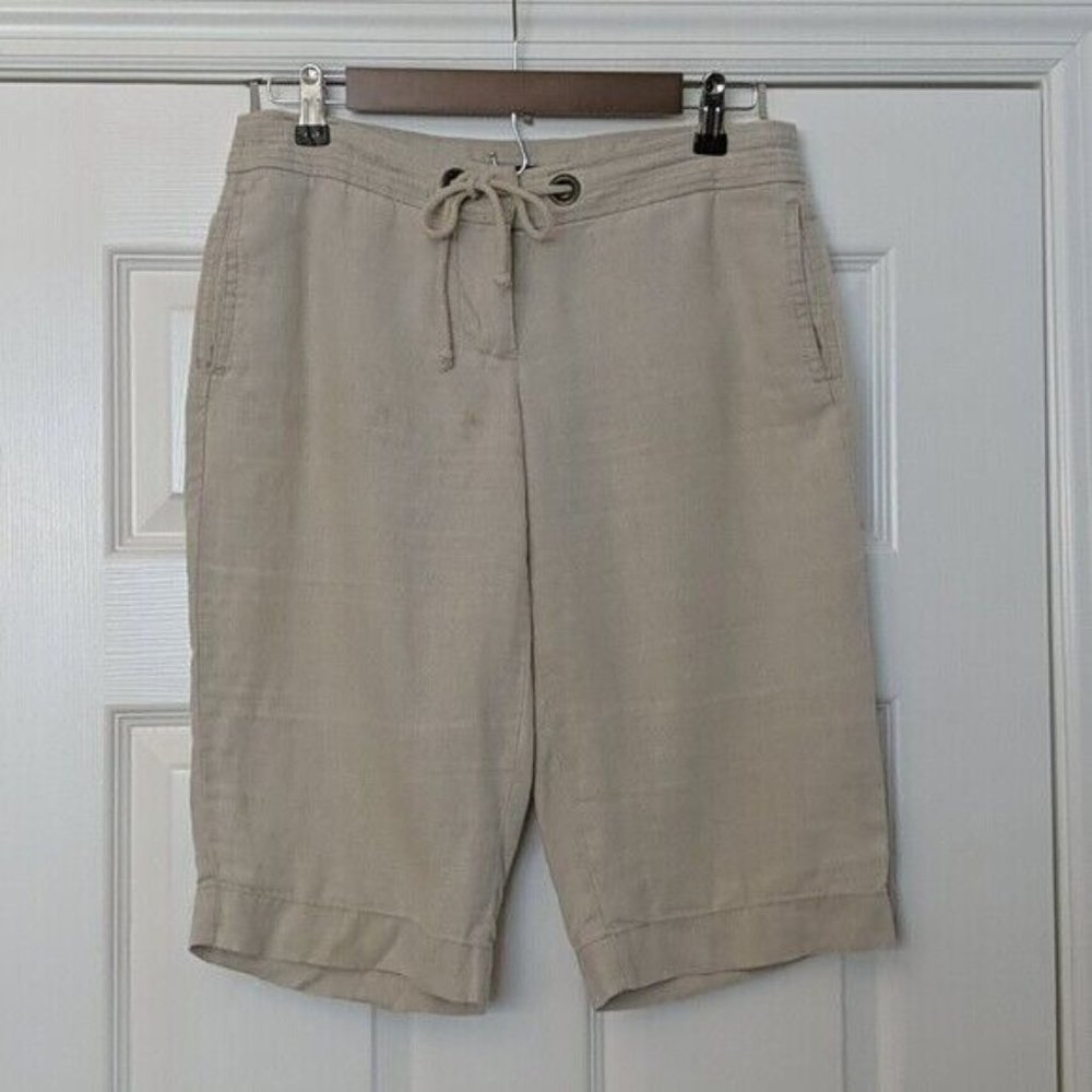 J.CREW City Fit Linen Drawstring Shorts